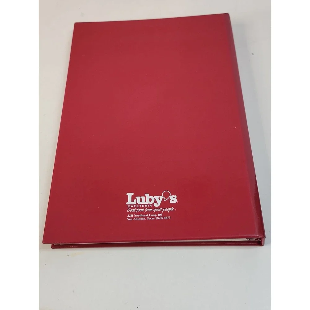 Lubys Cafeteria 50th Anniversary Recipe Collection Cookbook 1996 Texas Spiral